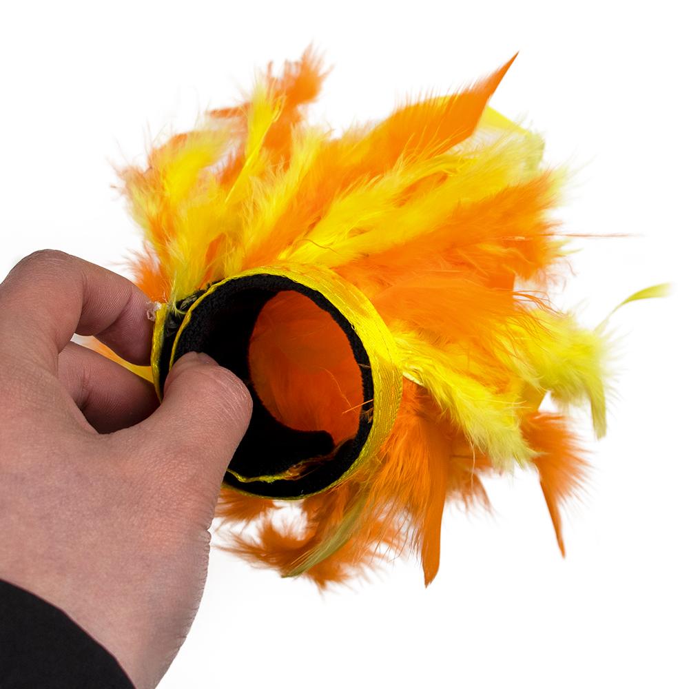 Manžeta z pštrosího peří na zápěstí Dámská pravá kožešina Manžeta z pštrosího peří Náramek na zapínání na saténové košile Elegantní