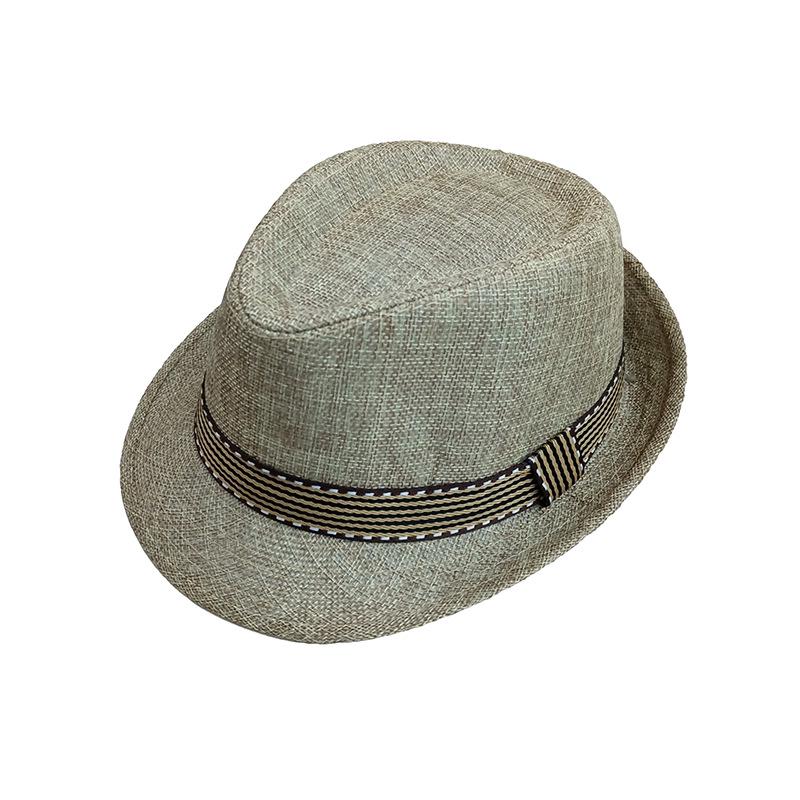 

Children s Spring/Summer Sun Fedora: Casual Fashion Jazz Hat for Outdoor Travel, Beach, and Gentleman s Style. One Size хаки