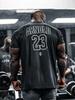 2025 Men's 100% Cotton Short Sleeve Fitness America Loose Muscle Tough Guy Top Breathable Sport Arnold Classic T-shirt