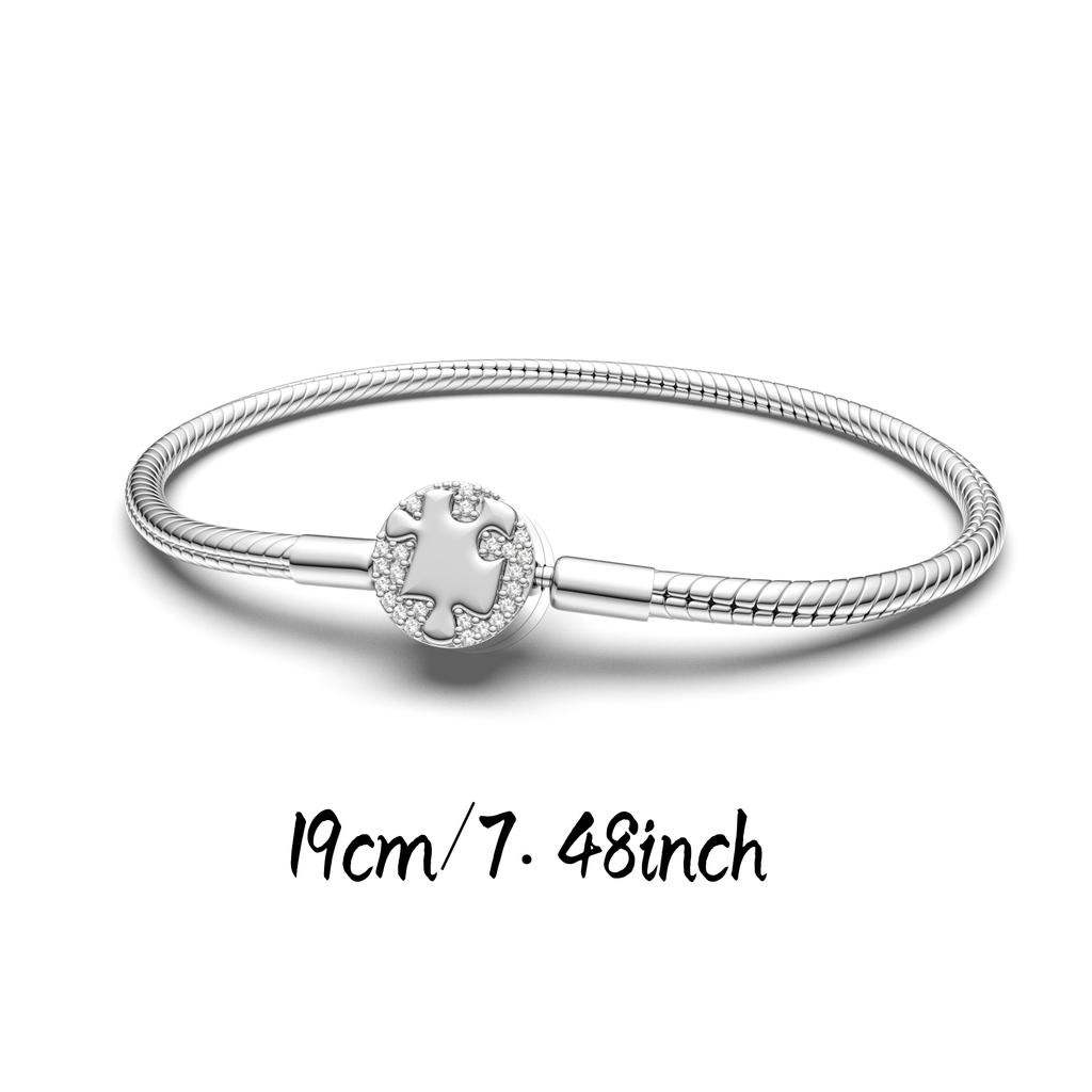 Manyilus Bracelets for Couples Bracelet Charm Silver 925 Jewelry Girls Fit Original Bracelet Women Real 925 Charms Plata Paired
