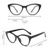 Personalized Small Frame Cat Eye Optical Mirror Men'S Trend Anti-Blue Flat Mirror Women'S Glasses