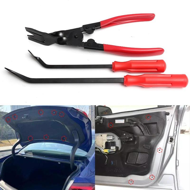 Car Headlight Repair and Installation Tool Kit Car Trim Rivet Removal Pry Bar Clip Removal Pliers Interior Trim Removal Tools