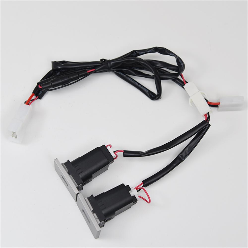 USB-A QC3.0 & USB-C PD Fast Charger Socket Panel Mount Accessories Fit For Ford