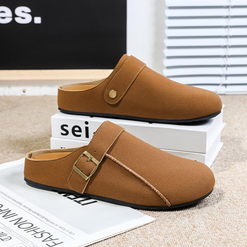 

Баотоу полуподдерживающая обувь мужская уличная универсальная весенне-летняя модная обувь на одном педале 44