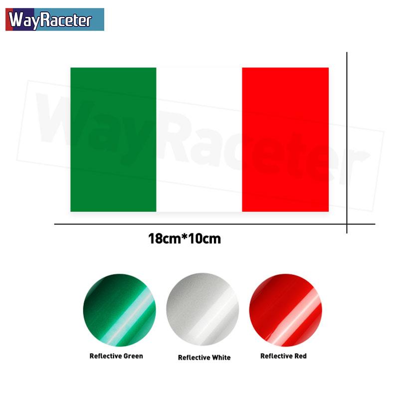 Reflective Italian Flag Vinyl Front Bumper Trunk Body Fender Sticker For Alfa Romeo Stelvio Giulia 159 Giulietta 147 Mito 156 4C