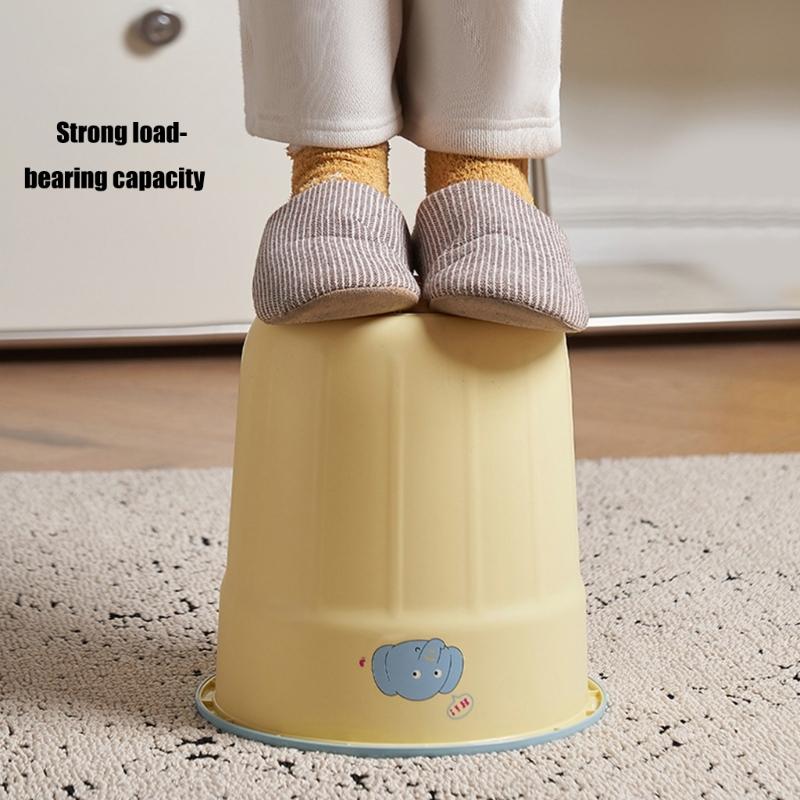 Wastebasket Round Compactly Garbage Bin For Home Bathroom Kitchens Office Plastic Decorative Round Trash Container