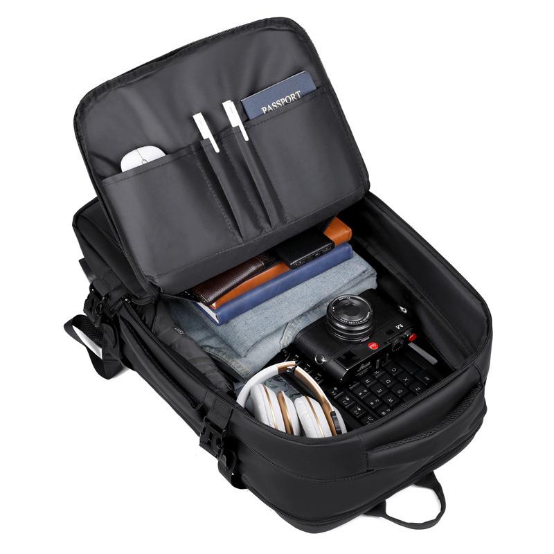 Men's Expandable Business Casual Backpack - Multifunctional, Large Capacity for Commute and Travel