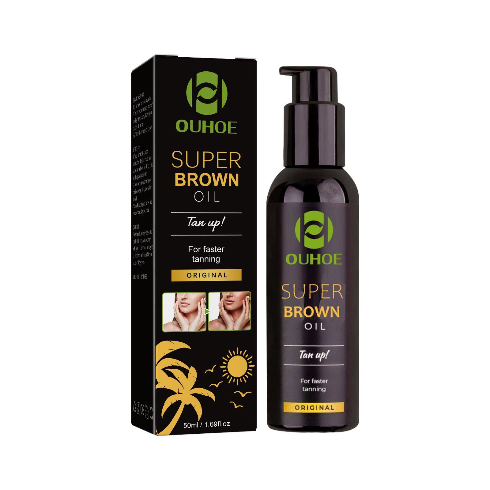 OUHOE Bronze Boost: Deep Brown Self-Tanning & Moisturizing Oil