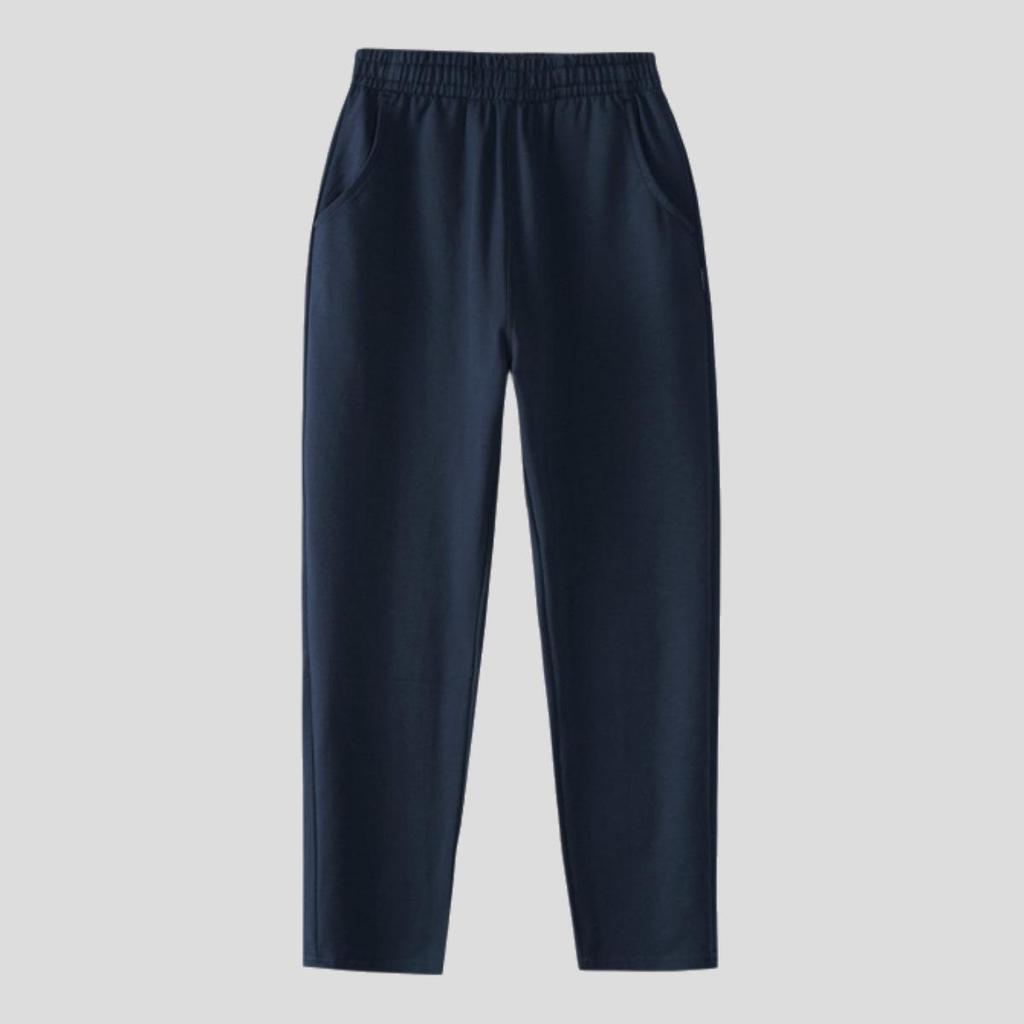 Kinder-verdickte Marineblau, Schwarz und Grau Sporthosen mit Bündchen - Unisex Schuluniform für Jungen und Mädchen (Frühling Herbst)