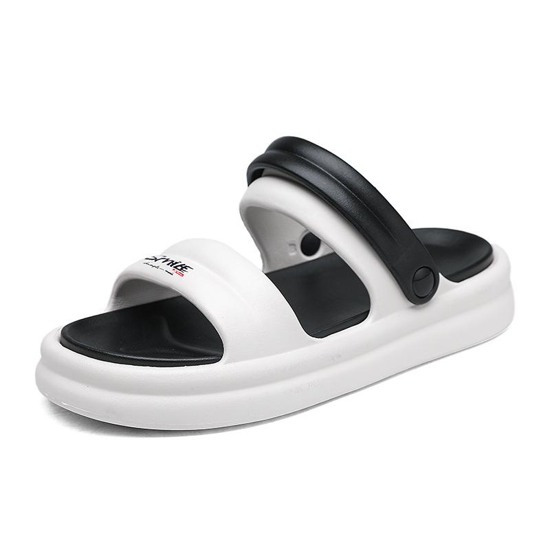 

Дезодорирующие тапочки для пары лето 2025 новинка для улицы в помещении дома для ванной противоскользящая толстая подошва пляжные крутые тапочки мужские 44-45