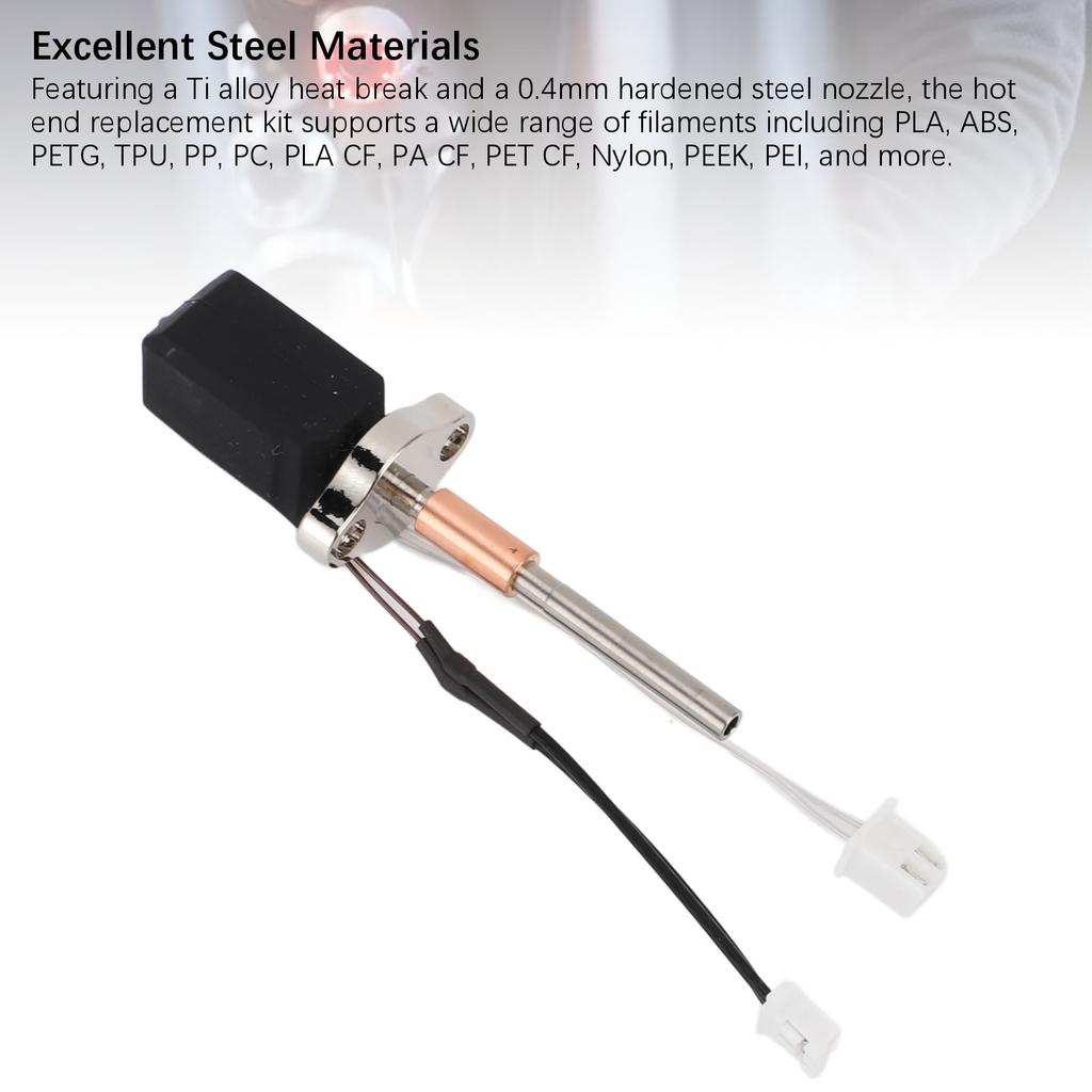 Ceramic Heating Block Hotend Kit with Quick Swap Nozzle High Temperature Proof High Speed Hot End