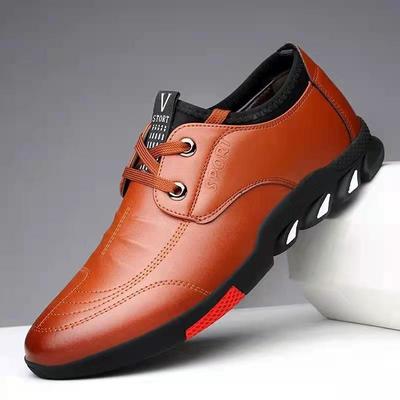 Novos sapatos casuais de couro masculinos sapatos de couro masculinos sapatos de sola macia antiderrapantes e resistentes ao desgaste sapatos de couro de negócios sapatos de trabalho sapatos masculinos moda