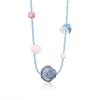 Crystal Shell Pendant Necklace Sea Beach Bohemia Beads Chain Choker  Vacation