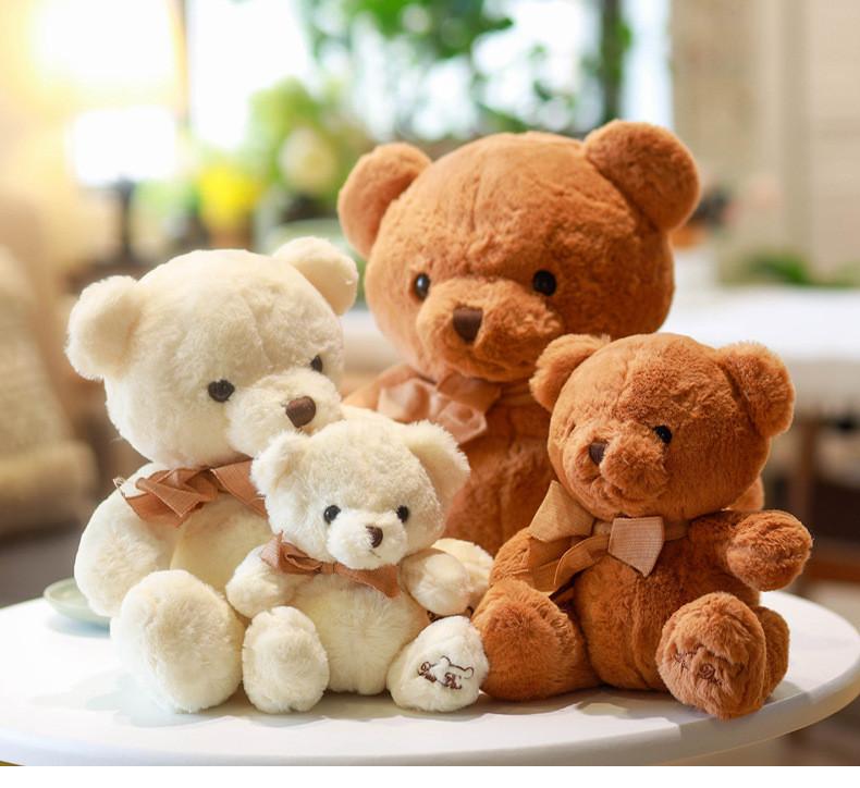 Adorable Rose Plush Teddy Bear Toy Stuffed Animal Girls Birthday Gift 20cm To 40cm