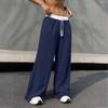 Women's Casual Sports Multi-pocket High Waist Sweatpants Loose Fashion Trousers