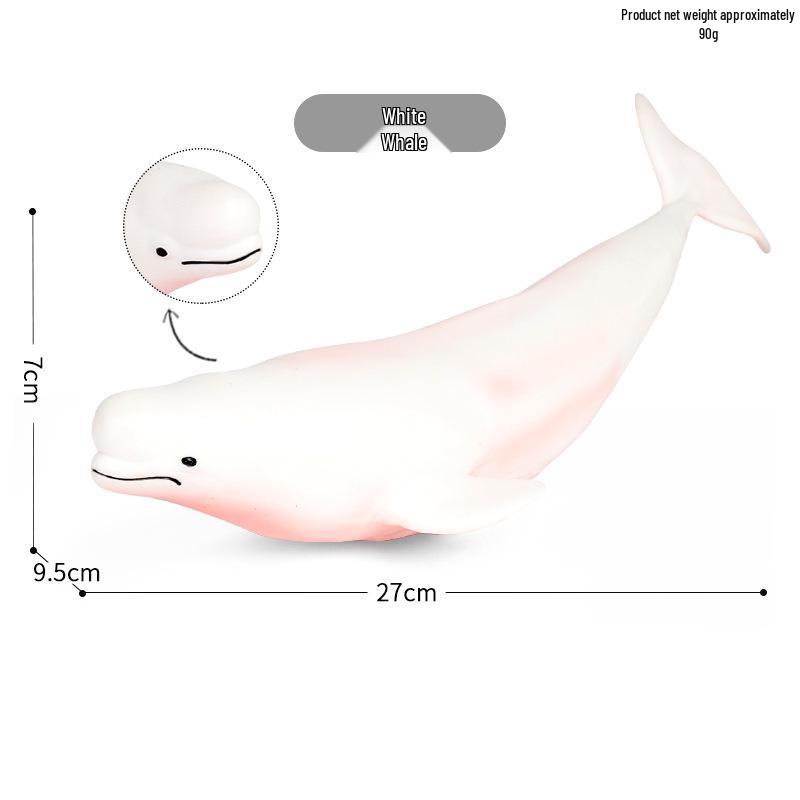 Kids' Cognitive Marine Animal Toys: Soft Rubber Models - Pufferfish, Starfish, Crab, Nautilus, Sailfish, Manta Ray.