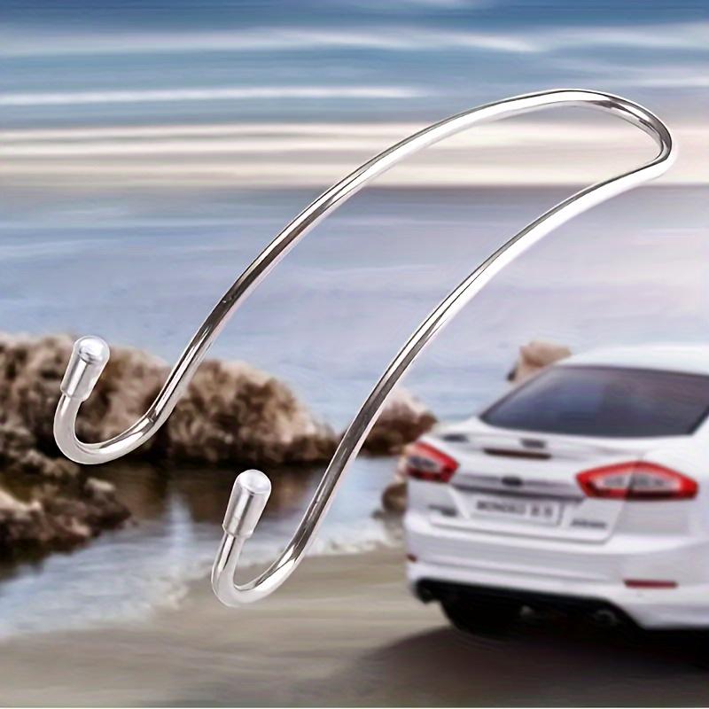 1pcs Car Seat Hook Automatic Hidden Rear Seat Headrest Hanging Rack, Used for Handbag Shopping Bag Jacket Storage Clothes Hanger, Car Accessories