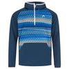 Mens Geometric Pattern Regular Raglan Sweatshirt