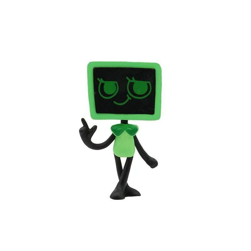 Cute Dandys World Pvc Doll Figurine Set Of 8 Anime Character Perfect Home Decor