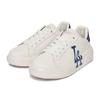 MLB Chunky Classic Leather Retro Thick Sole Slip Resistant Shock Absorbing Durable Low Top Sneakers Unisex sneakers White Blue 3ASXXA12N-07BLD