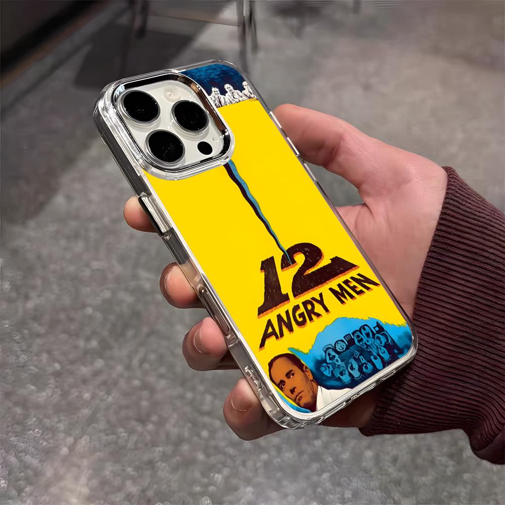

Movie 12 Angry Men Phone Case For IPhone 17 Air 16 E 15 14 13 12 11 Plus Pro Max Electroplated Transparent Soft Shell iPhone 13 Pro