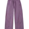 Chic Anti-Aging Purple High-Waisted Korean Wide-Leg Jeans with Yellow Duck Print for Women - Winter Casual Style