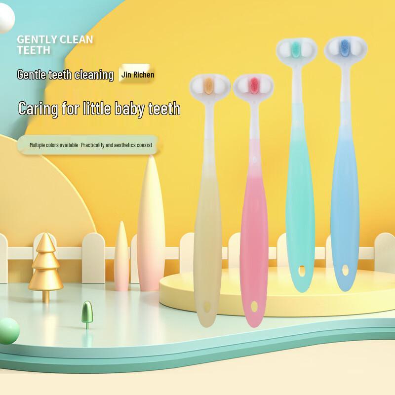 Three-Sided Soft Bristle Kids Toothbrush