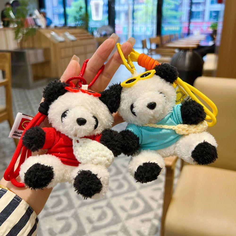 Cute Cartoon Plush Little Bear Pendant Soft Bag Charm Backpack Decorations