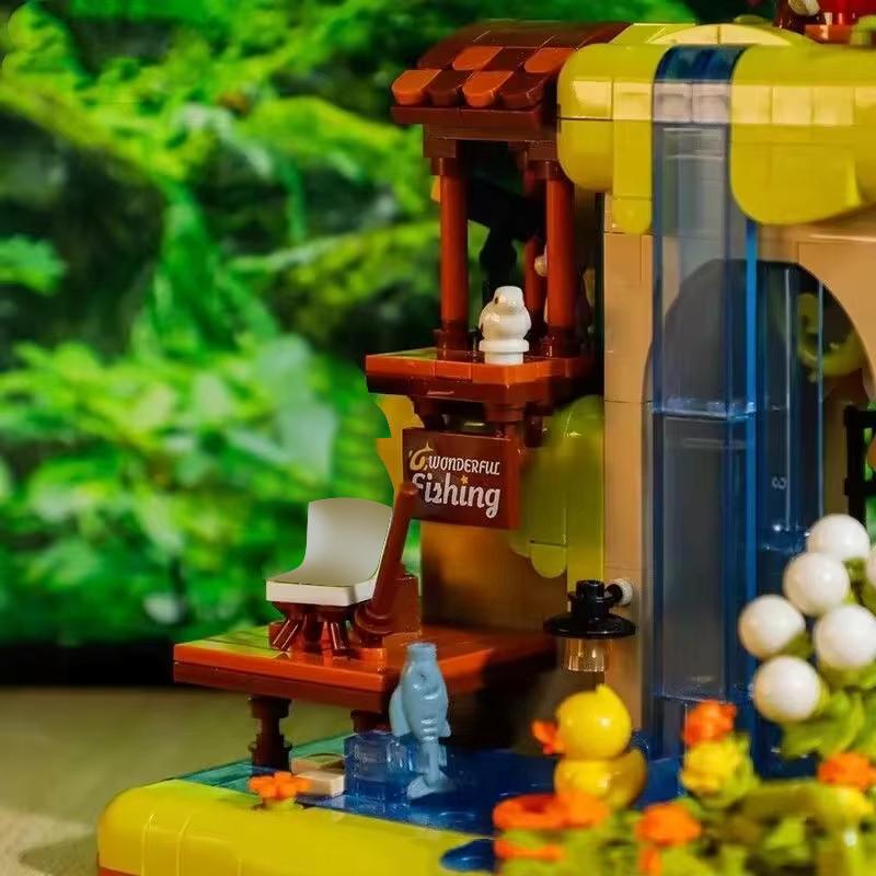 ToylinX Camping Themed Creative Building Blocks Star Field Assembly Brick Toy Perfect Christmas Or Birthday Gift for Kids