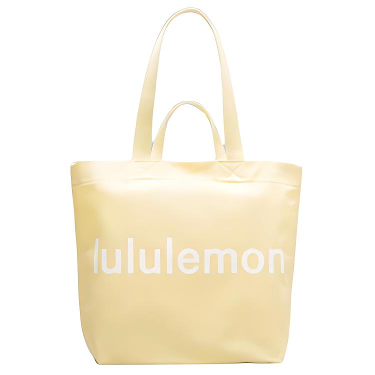 

Lululemon Double-Handle 17L Printed Canvas Tote Bag Unisex Tote Bag Vortex-Yellow White LU9BZBS-066087 Swirl & Yellow & White