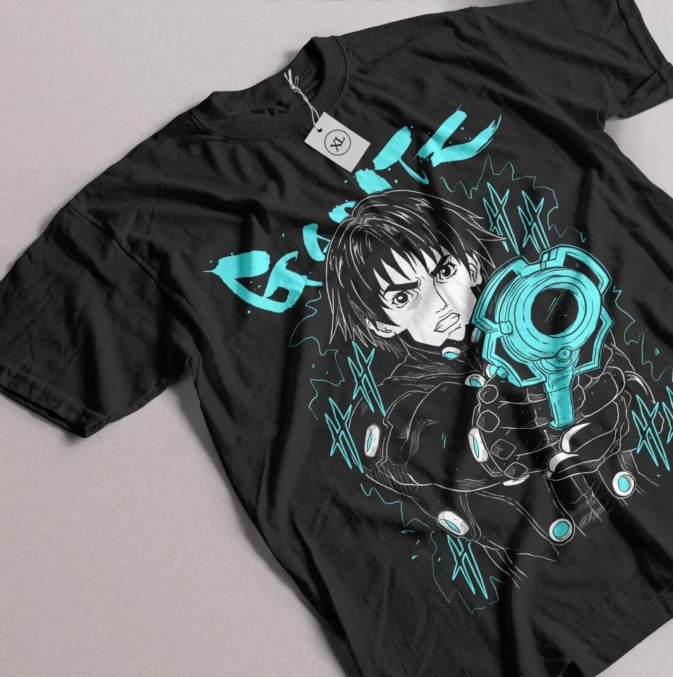 Gantz T-shirt Anime Woman T-Shirt Manga Waifu Gift Shirt Black Unisex T-Shirt XXL