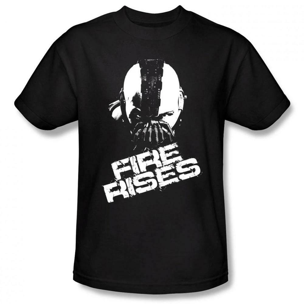 Batman Fire Rises T-Shirt Super Hero Dark Knight Gotham Officially Licensed NYC S