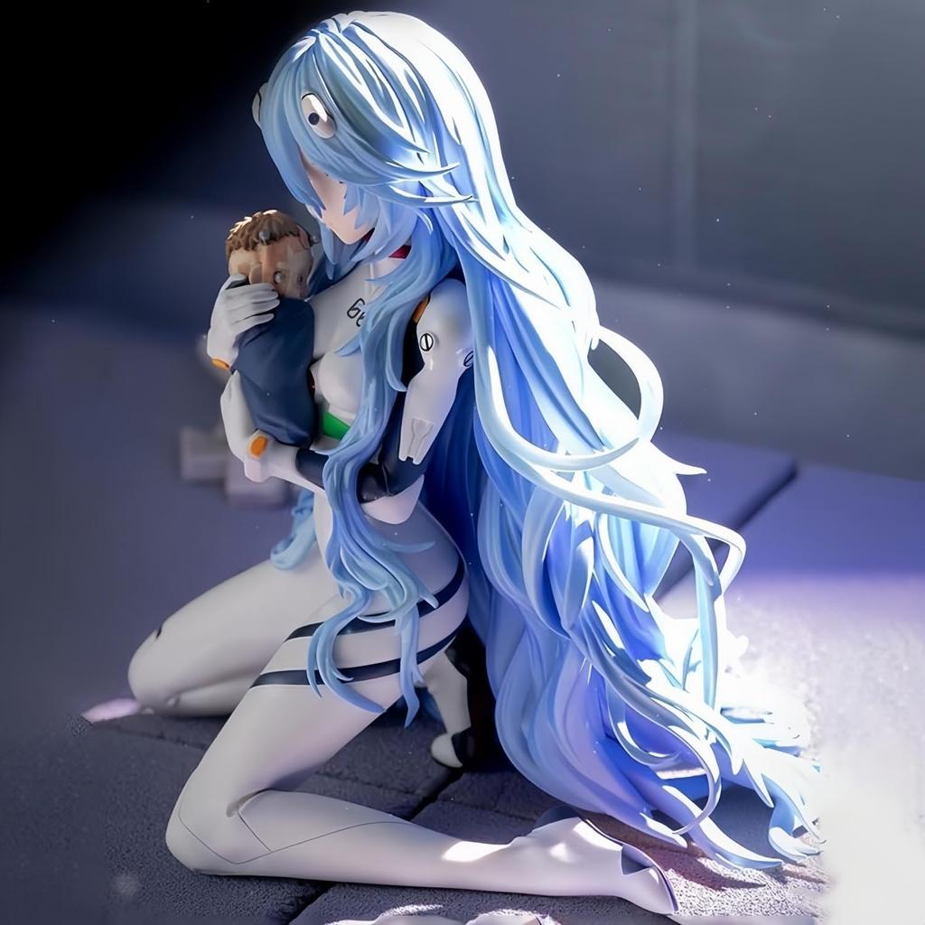 Neon Genesis New Theatrical Edition Collectible Rei Holiday Anime Unofficial Evangelion Figure, Non-Scale, Ayanami, Plastic, Pre-Painted Figure,