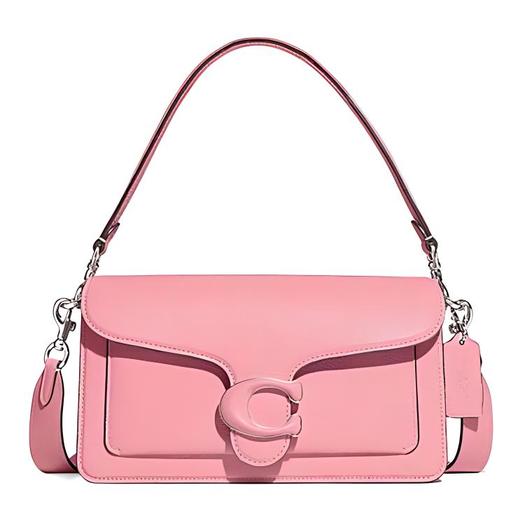 

Coach Tabby 26 Flap Closure Pebble Leather Handheld Crossbody Shoulder Bag Medium Women Bags Pink CH735-LHVDT Basic Set (Bag+Dust Bag)