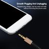 3.5mm Elbow Spring Expansion Sound Adapter 3.5mm To 3.5mm Male Plug Sound Cable Flexible Spring Cable AUXs Line