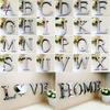 Decorative 4 Letters Love Home Furniture Mirror Tiles Wall Sticker For Modern Spaces