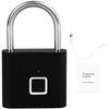 Fingerprint Padlock USB Charging Mini Smart Digital Touch Portable Biometric Lock with Key Backup Combination for Luggage Gym Locker