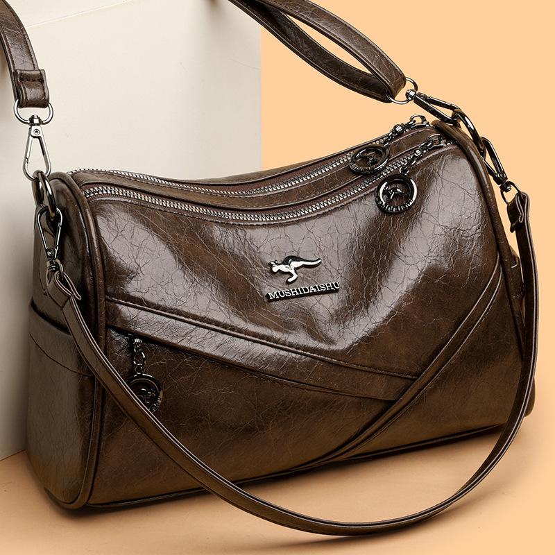 Modische Muttertasche für mittleres Alter Leichte Umhängetasche All-in-One-Tasche Großes Fassungsvermögen Mehrschichtige Schultertasche