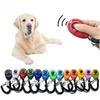 Dog Training Clicker Aid Adjustable WristStrap Sound Plastic Pet Cat Click Trainer Key Chain Dog Repeller Dog Supplies