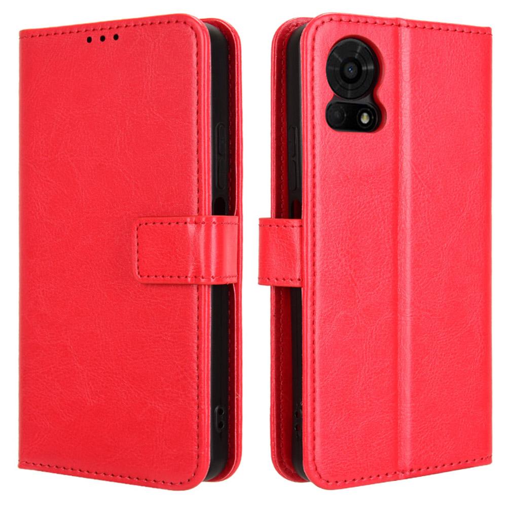 For TCL 50 LE Case Leather Wallet Phone Cover Crazy Horse Texture