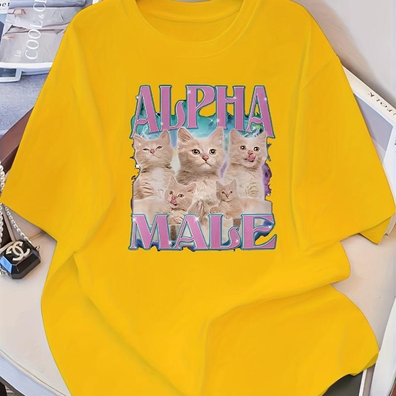 

Oversize T-Shirt - Short Sleeve Cotton Blend Casual Wear XXL белый