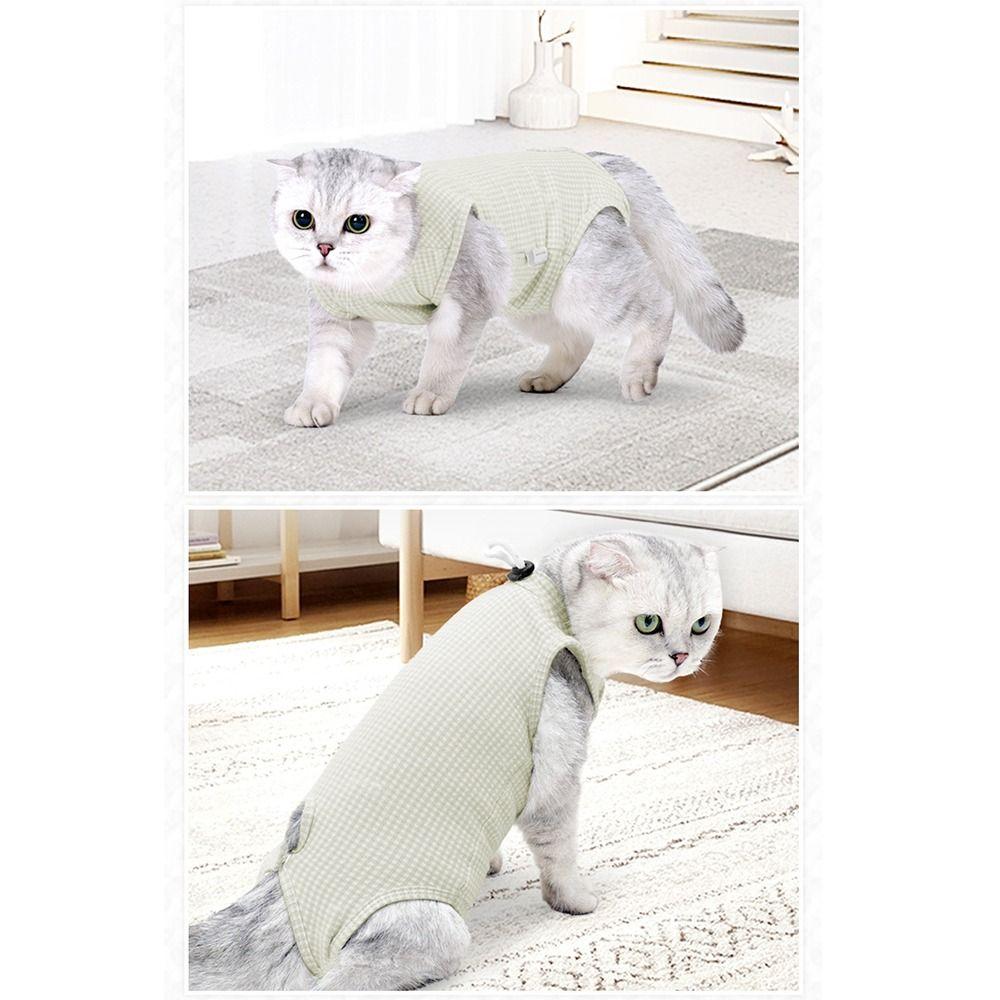 High Elastic Cat Sterilization Clothes Soft Cotton Recovery Onesie  Professional Use