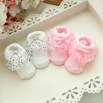 Chaussettes en dentelle pour enfants - Styles bébé et princesse avec bordure en dentelle, chaussettes Full Moon 100 jours