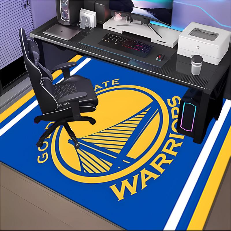 Golden State Warriors Logo Rug Game Carpet, Floor Mat for Bedroom Living Room Entryway Rug, Home Decor Idea Gift for Christmas birthday