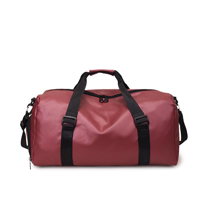 Gym Bag with Dry and Wet Separation, Luggage Bag with Independent Shoe Compartment, Yoga Bag, Large Capacity, Can Be Attached To a Trolley Handle,