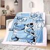 PokeMon Anime Print Blanket Warm  Comfortable Flannel Blanket Suitable for Bedrooms, Sofas, Beds, Chairs, Picnics, Travel