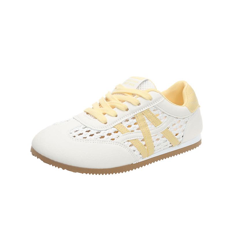 Korean Version of Versatile Summer New Wear Flat Casual Shoes Lazy Shoes Hollow Breathable Fishing Net Explosion German Training Women's Shoes