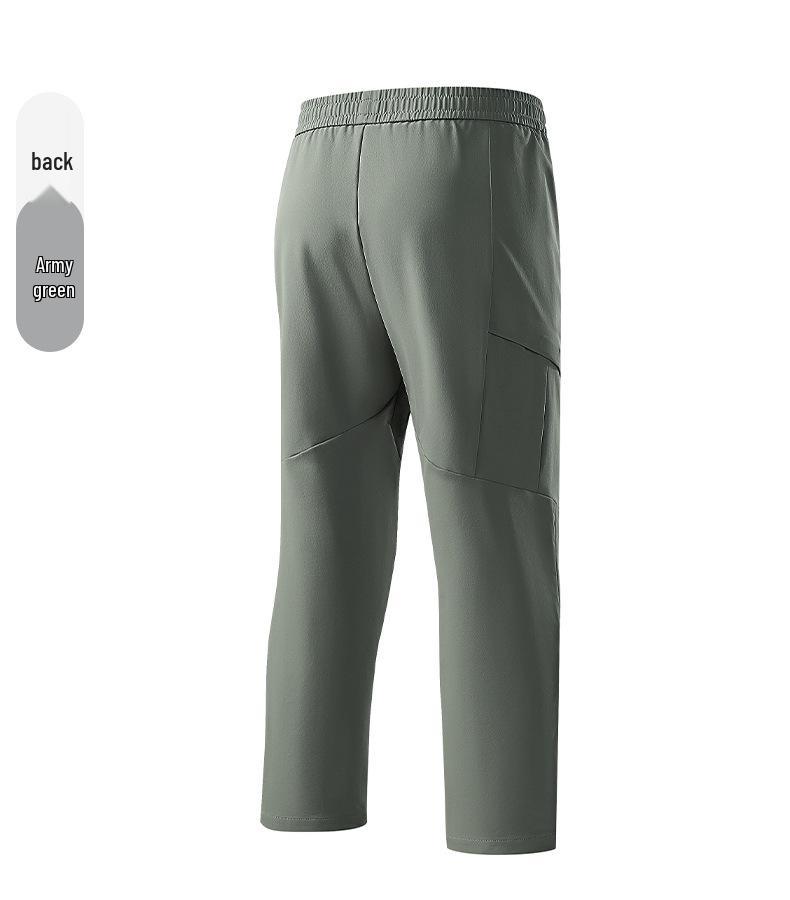 Men's Quick-Dry Softshell Straight-Leg Running Pants - Lightweight, Breathable, and Stretchy for Outdoor Fitness