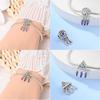 Charm Copper Original Dream Catcher Feather Pendant Purple Colorful Moon Design Bead Fit Bracelet Women Jewelry Diy