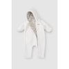 Hooded Wellsoft Jumpsuit Baby White
